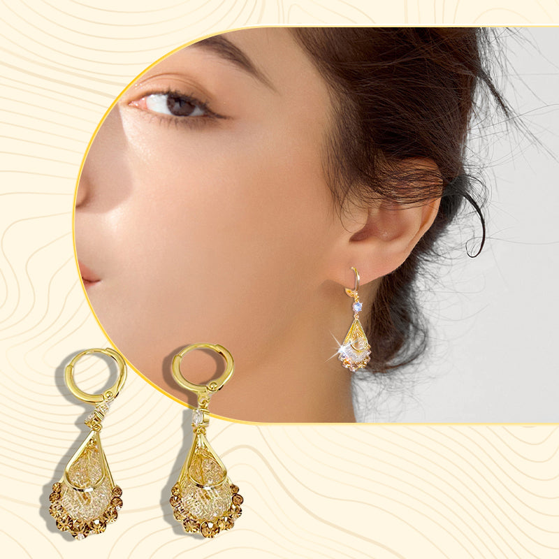📢📢33% OFF !! ⏰Women's Gold-Plated Teardrop Earrings