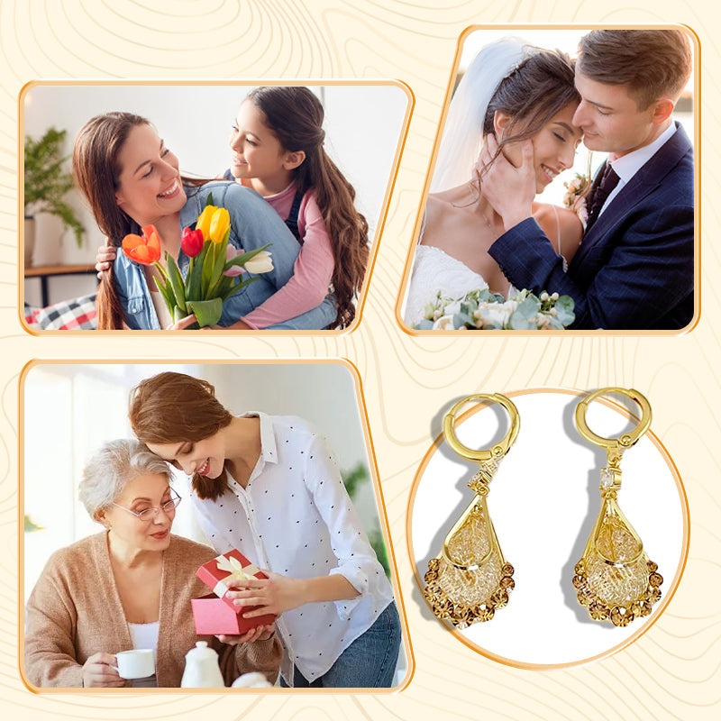 📢📢33% OFF !! ⏰Women's Gold-Plated Teardrop Earrings