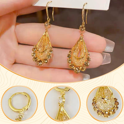 📢📢33% OFF !! ⏰Women's Gold-Plated Teardrop Earrings