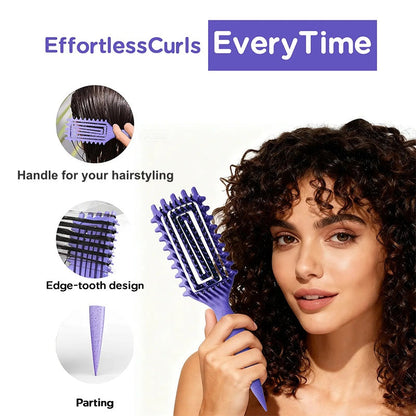 Ventilated Detangling Brush for Curly Hair 💇‍♀️💕