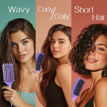 Ventilated Detangling Brush for Curly Hair 💇‍♀️💕