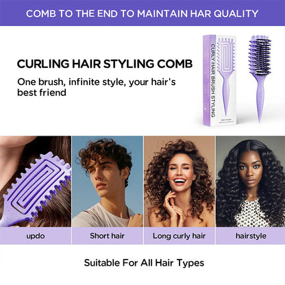 Ventilated Detangling Brush for Curly Hair 💇‍♀️💕