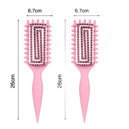 Ventilated Detangling Brush for Curly Hair 💇‍♀️💕