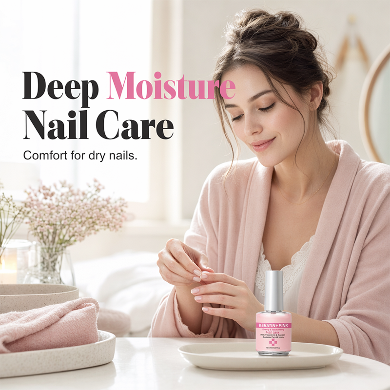 💅 Keratin Nail Strengthener & Moisturizer – Repair & Glossy Finish 🌟