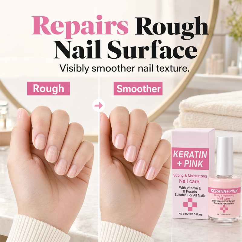 💅 Keratin Nail Strengthener & Moisturizer – Repair & Glossy Finish 🌟