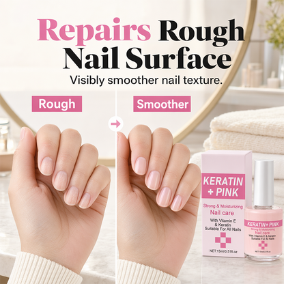 💅 Keratin Nail Strengthener & Moisturizer – Repair & Glossy Finish 🌟