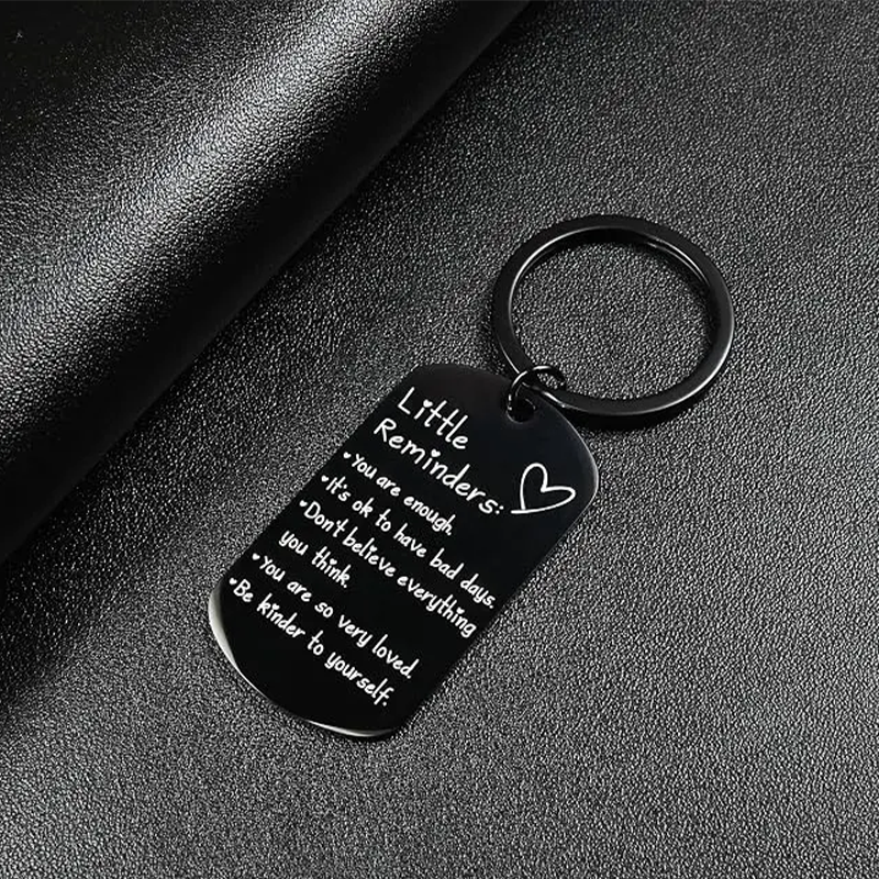 Engraved Inspirational Stainless Steel Keychain💕🔑