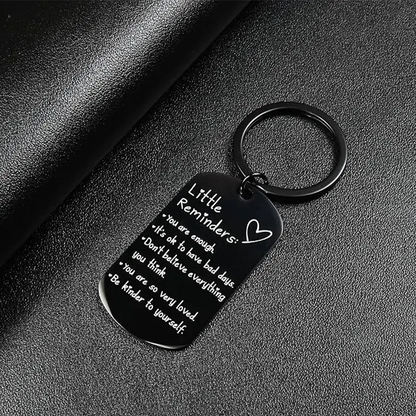 Engraved Inspirational Stainless Steel Keychain💕🔑
