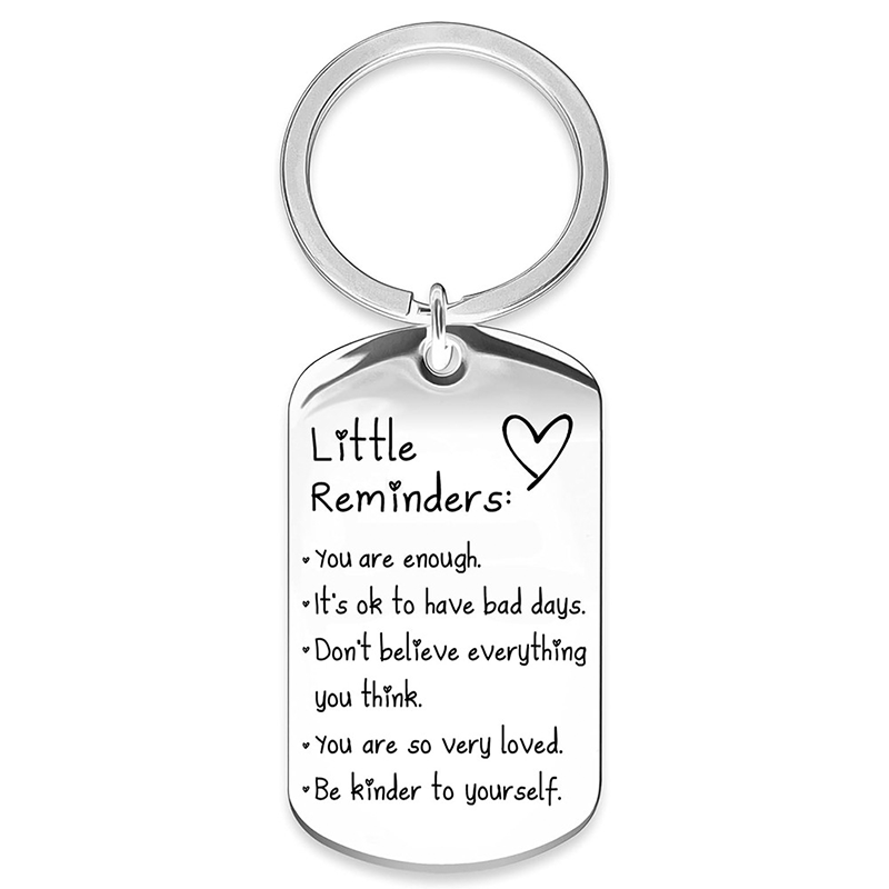 Engraved Inspirational Stainless Steel Keychain💕🔑