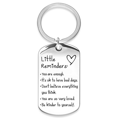Engraved Inspirational Stainless Steel Keychain💕🔑