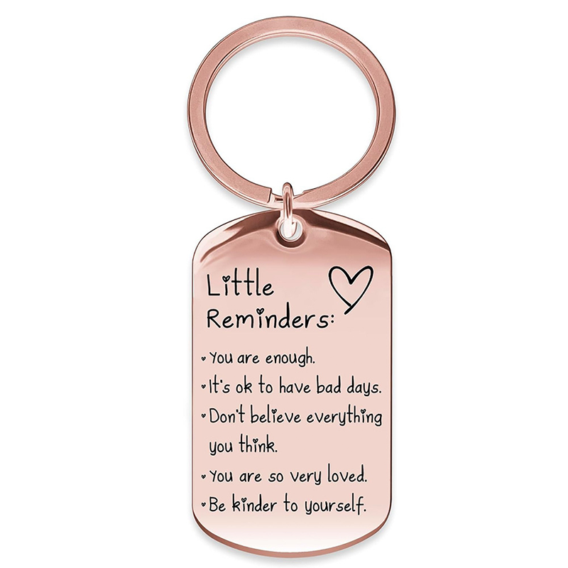 Engraved Inspirational Stainless Steel Keychain💕🔑