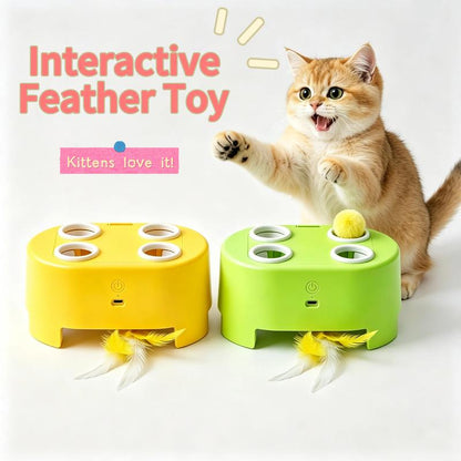 🐱New Arrivals 40% OFF🥳 Interactive Whack-a-Mole Cat Toy – 3 Play Modes, Fun Indoor Exercise & Brain Game for Cats
