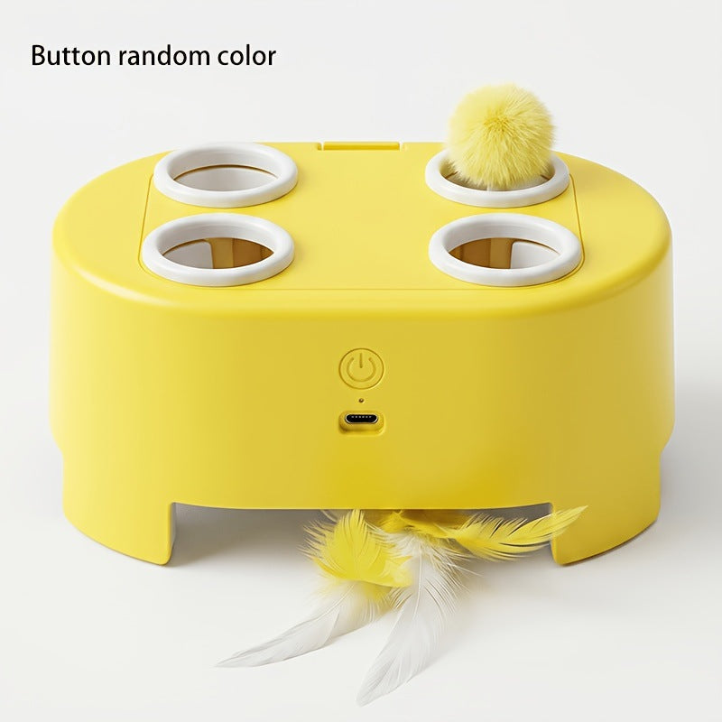 🐱New Arrivals 40% OFF🥳 Interactive Whack-a-Mole Cat Toy – 3 Play Modes, Fun Indoor Exercise & Brain Game for Cats