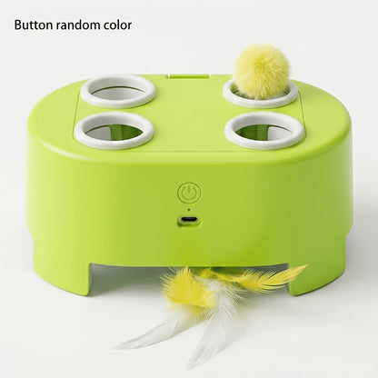 🐱New Arrivals 40% OFF🥳 Interactive Whack-a-Mole Cat Toy – 3 Play Modes, Fun Indoor Exercise & Brain Game for Cats