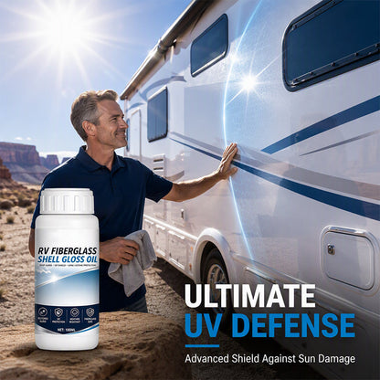 ✨ RV Fiberglass Gloss Oil Shine Restorer – UV‑Protective, Easy‑Apply, Long‑Lasting ✨