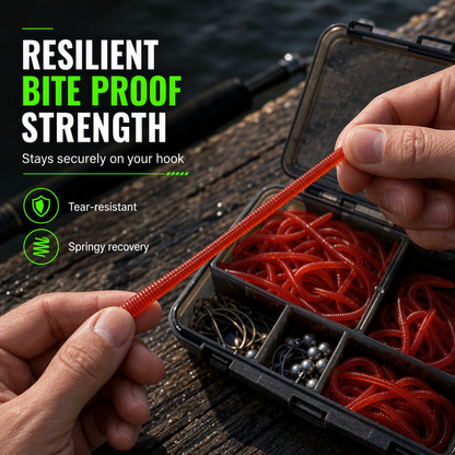 🎣 LIMITED-TIME 40% OFF! ✨ Simulation Earthworm Soft Fishing Lures – Scented, Lifelike, Durable 🌊