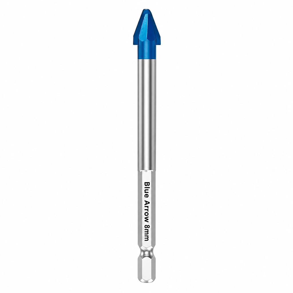 Hex Shank Carbide Eccentric Drill Bit – Crack-Free, Sharp Tip, Multi-Surface ✨