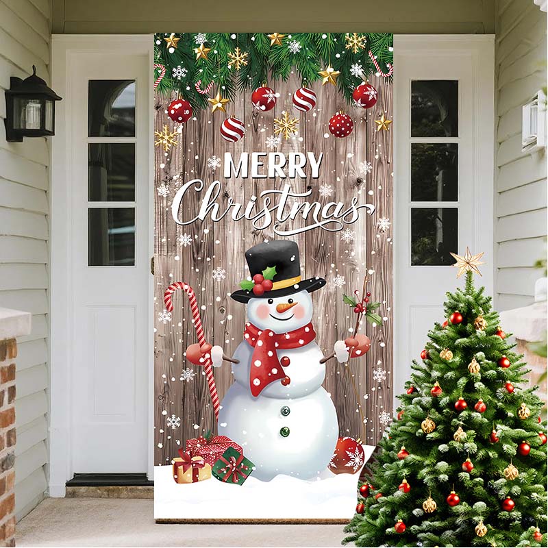 🎄 LIMITED-TIME 40% OFF! 🎅 Christmas Door Cover For Instant Holiday Decor – Fade Resistant, Multi-Scene, Vivid Prints ✨