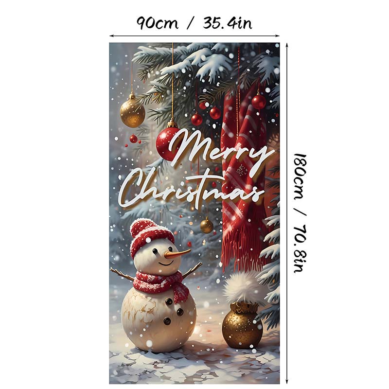🎄 LIMITED-TIME 40% OFF! 🎅 Christmas Door Cover For Instant Holiday Decor – Fade Resistant, Multi-Scene, Vivid Prints ✨