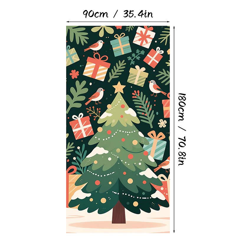 🎄 LIMITED-TIME 40% OFF! 🎅 Christmas Door Cover For Instant Holiday Decor – Fade Resistant, Multi-Scene, Vivid Prints ✨