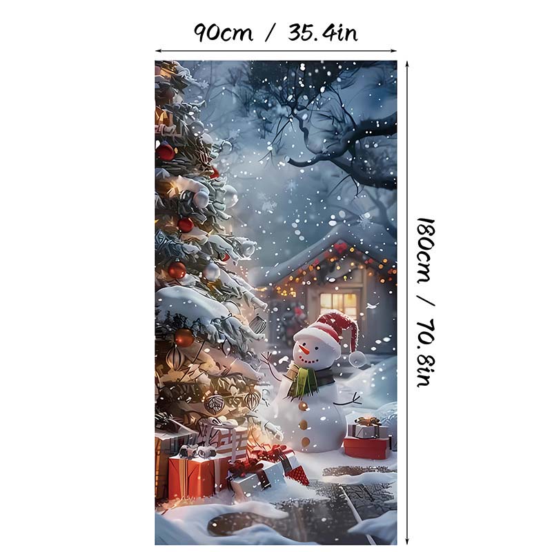 🎄 LIMITED-TIME 40% OFF! 🎅 Christmas Door Cover For Instant Holiday Decor – Fade Resistant, Multi-Scene, Vivid Prints ✨
