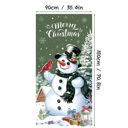 🎄 LIMITED-TIME 40% OFF! 🎅 Christmas Door Cover For Instant Holiday Decor – Fade Resistant, Multi-Scene, Vivid Prints ✨