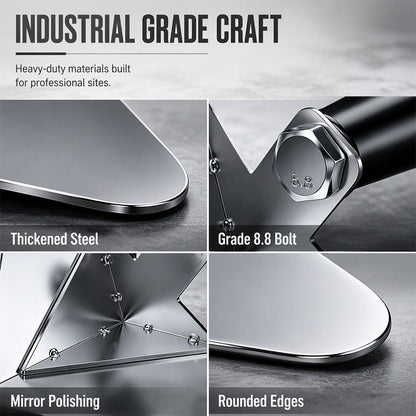 🔧 Corner Trowel: Stainless Steel Blade, Ergonomic Grip, for Flawless Internal & External Corners