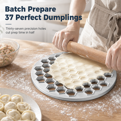 🥟 LIMITED-TIME 40% OFF! ⚡37-Hole Quick Dumpling Maker – Time-saving, Uniform, Simple Use 🍽️