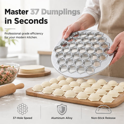 🥟 LIMITED-TIME 40% OFF! ⚡37-Hole Quick Dumpling Maker – Time-saving, Uniform, Simple Use 🍽️