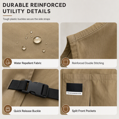 🧑‍🍳 Water-Resistant Kitchen Vest Apron | 5 Colors