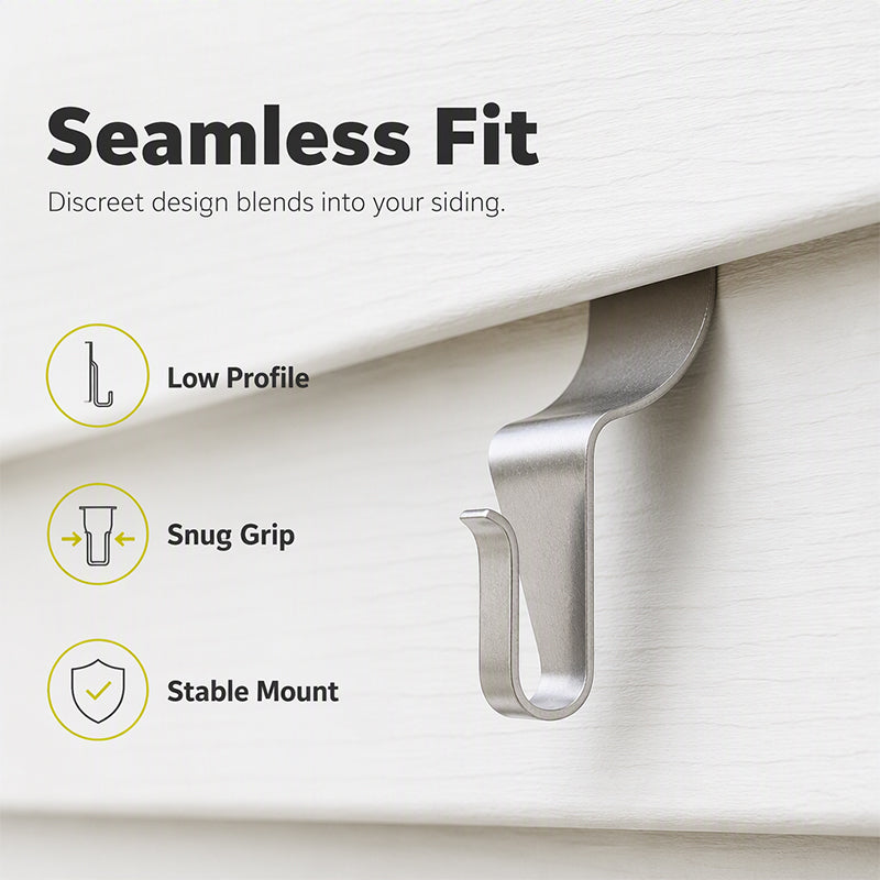 🛠️ Heavy Duty 304 Stainless Steel Vinyl Siding Hooks – Strong, Durable & Easy to Use 🔩✨