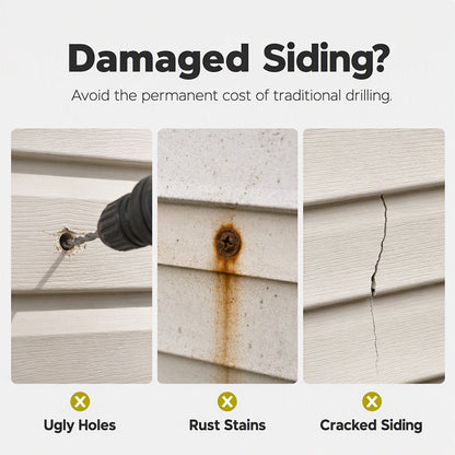 🛠️ Heavy Duty 304 Stainless Steel Vinyl Siding Hooks – Strong, Durable & Easy to Use 🔩✨