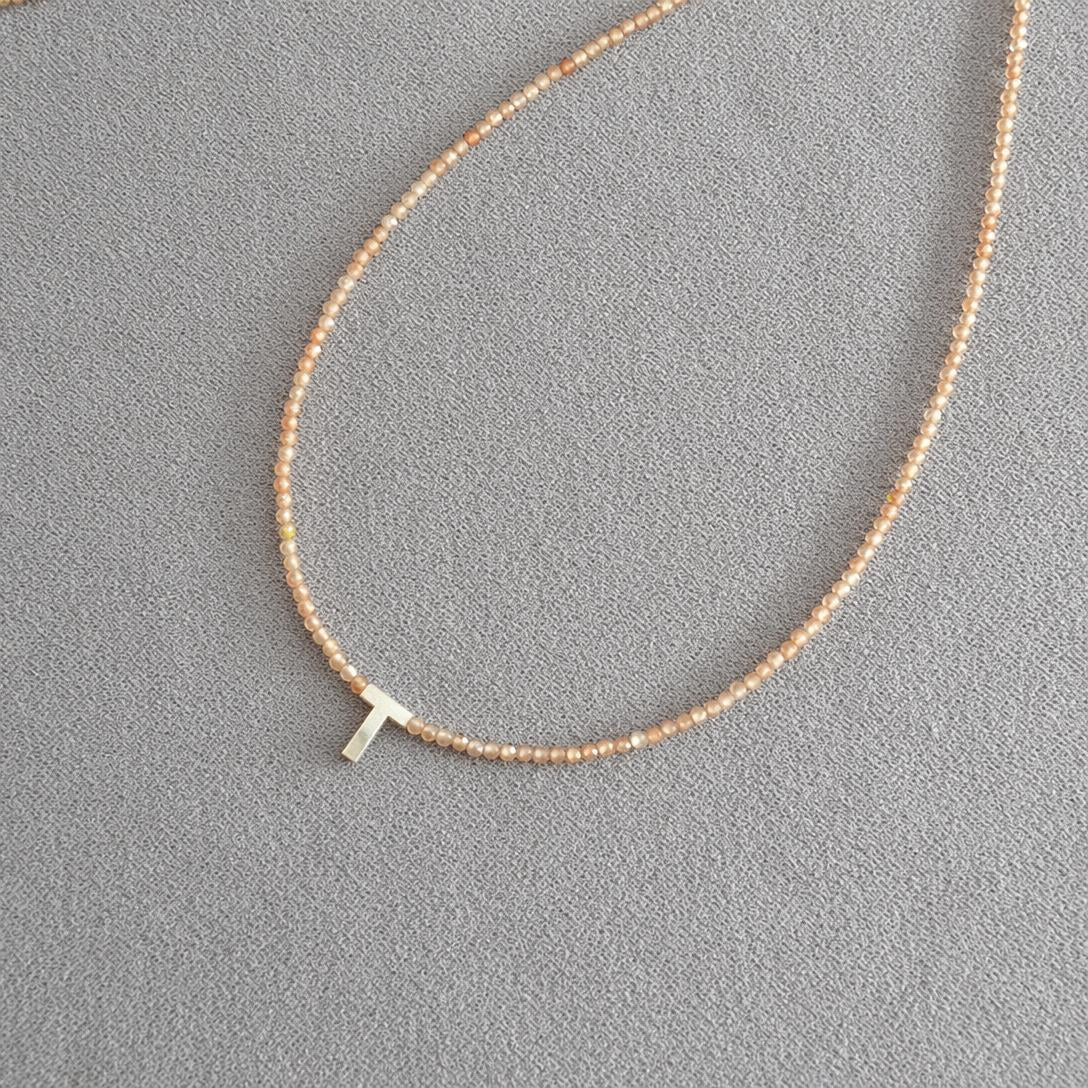 📢📢40% OFF !! ⏰Romantic Initial Beaded Choker Necklace