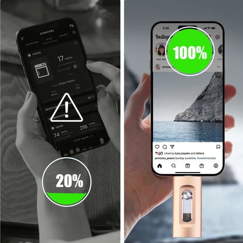 ✨3-in-1 High-Capacity USB Drive with Fingerprint Security（for iPhone）