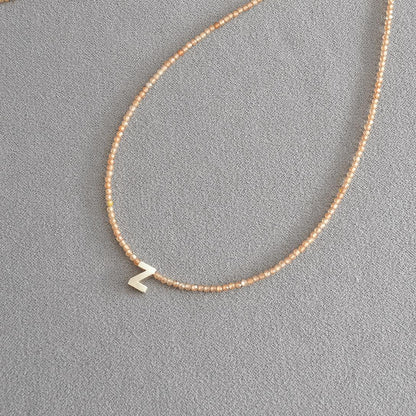 📢📢40% OFF !! ⏰Romantic Initial Beaded Choker Necklace